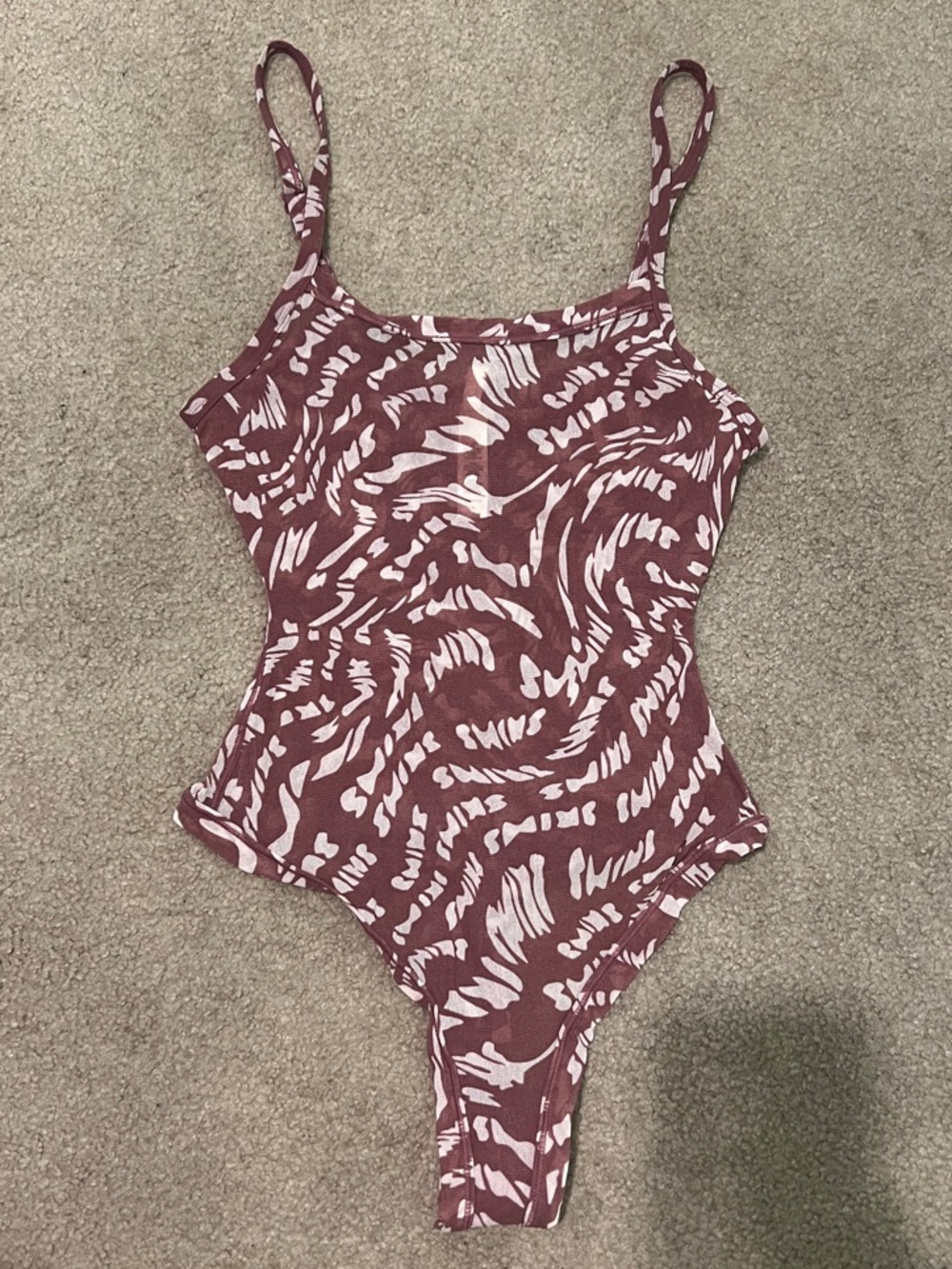 SKIMS Limited Edition Raspberry Swirl Bodysuit
